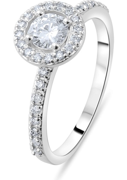 0.53 Karat Pırlanta Yüzük, Gerçek Pırlanta, Sertifikalı Mücevher