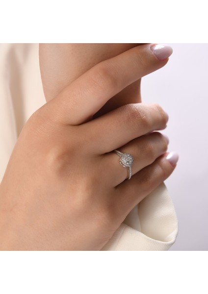 0.53 Karat Pırlanta Yüzük, Gerçek Pırlanta, Sertifikalı Mücevher fiyatları