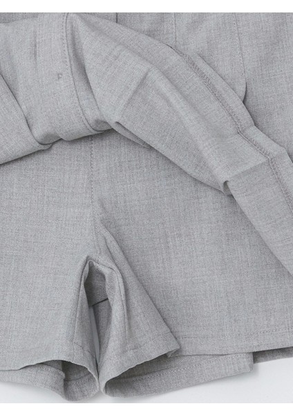 Lcw Kids Antrasit Beli Lastikli Pileli Kız Çocuk Şort Etek indirimleri