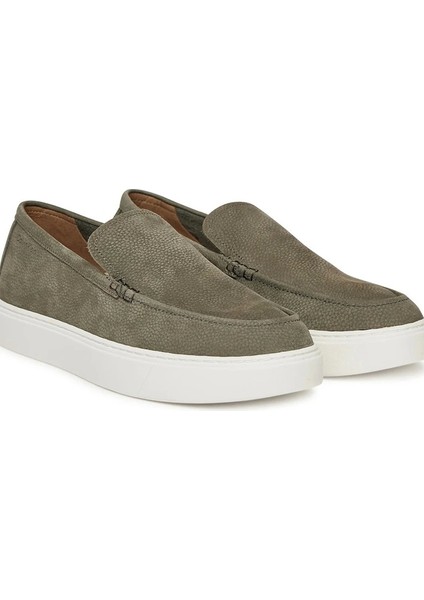 Hibrit Nubuk Makosen Erkek Haki Loafer HM0HM01902-MTB modelleri