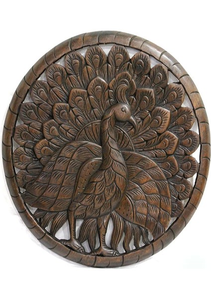 Ahşap Duvara Asmalı El Oyması Pano