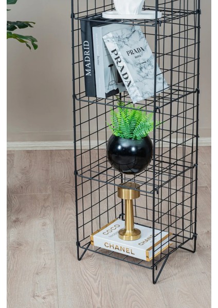 Modern Tel Kitaplık – 4 Katlı Dekoratif Raf Office Organizer modelleri