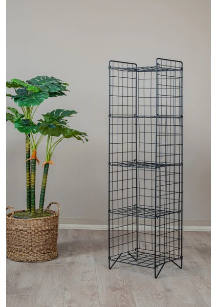 Modern Tel Kitaplık – 4 Katlı Dekoratif Raf Office Organizer fırsatları