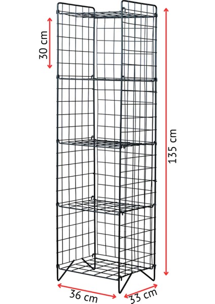 Modern Tel Kitaplık – 4 Katlı Dekoratif Raf Office Organizer indirimleri