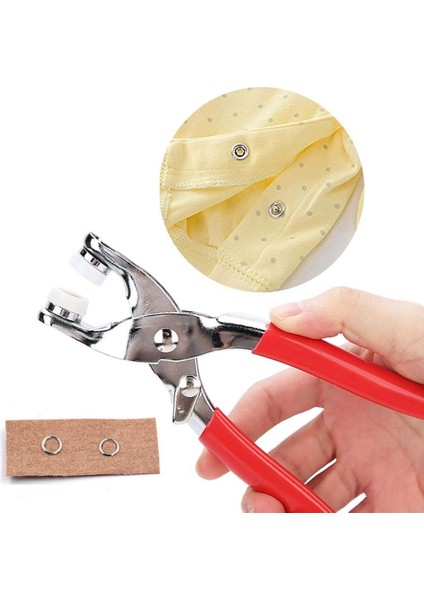 Powermaster PM-24921 Çıtçıt ve Metal Düğme Montaj Pensesi Penye Gömlek Çıtçıtı Takma Pense