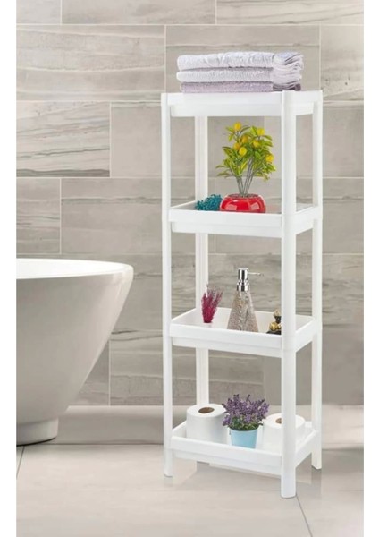 Shelf 3 Katlı Raf Ünitesi - Mutfak - Banyo Depolama Rafı indirimleri