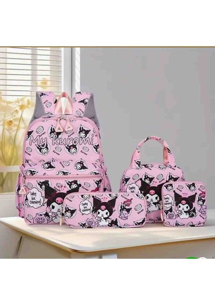 Kuromi 4 Parça Çocuk Okul Cantasi