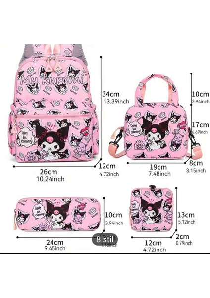 Kuromi 4 Parça Çocuk Okul Cantasi fiyatları