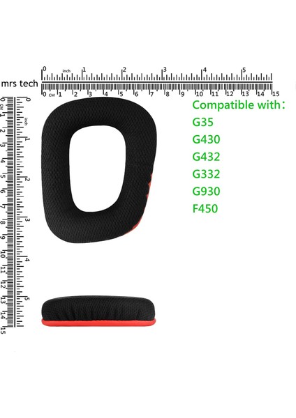 Logitech G35,G930,G933,G430,F450,G432,G33S Uyumlu Kulaklık Pedi Sünger Yastık Kulak Kılıfları Için Yedek Kulak Pedleri Earpad (Mesh Kumaş) indirimleri