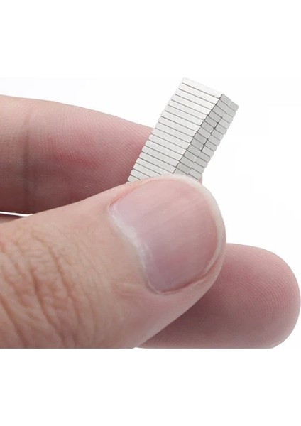 10 Adet Köşeli Neodyum Mıknatıs, 12X3X1 Mm, N35 Kalite Güçlü Magnet fiyatları