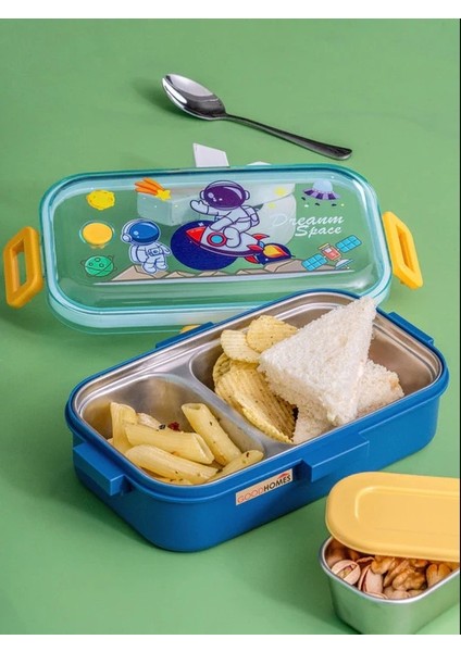 -Lunch Box Beslenme Kabı Çelik Ithal Enjoy Mavi K.2537 92553 modelleri