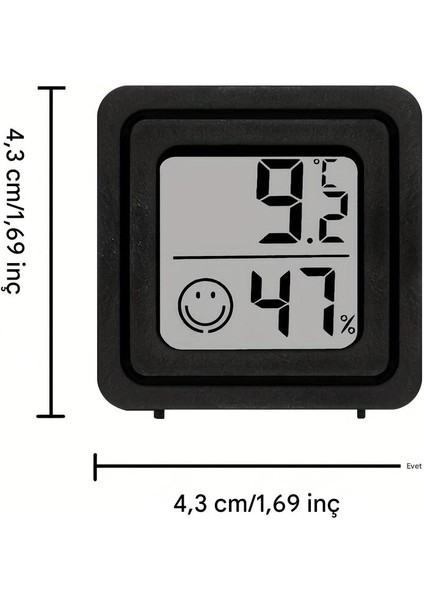 Mini Dijital Termometre ve Nem Ölçer LCD Ekranlı indirimleri