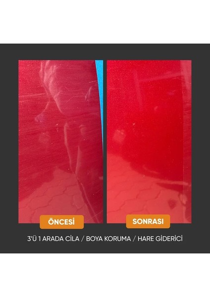 Seramik Katkılı Hızlı ve Pratik Cila 750ML.+ 3'ü 1 Arada Cila-Boya Koruma-Hare Giderici 100 ml fırsatları