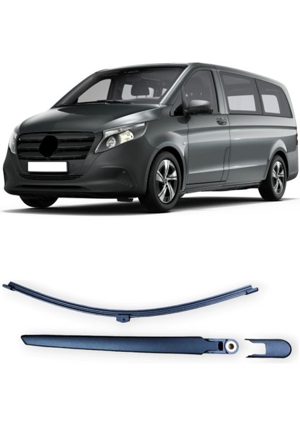 Mercedes Vito Tourer W447 2015-2024 Uyumlu Arka Cam Silecek Kolu ve Süpürgesi Takım A4478201444