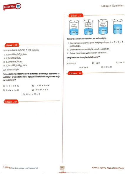 Istasyon - Ayt Kimya - Konu Anlatım Föyleri - 304 modelleri