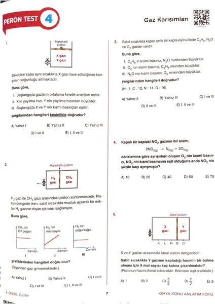 Istasyon - Ayt Kimya - Konu Anlatım Föyleri - 304 fırsatları