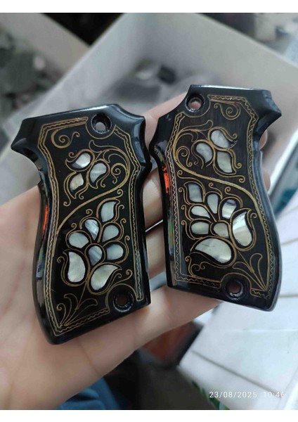 Üstü Açık Fransız Onlusu Unıque Telkari Sedef Kakma Kabze