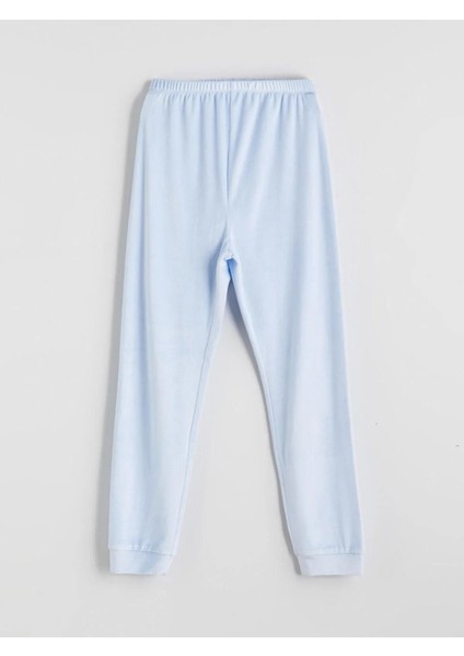 Lcw Bisiklet Yaka Kadife Kız Çocuk Pijama Takımı (W5) fırsatları