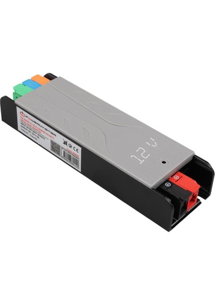 Powermaster PM-26838 12 Volt 5 Amper 60 Watt Slim Metal Kasa Adaptör Voltaj Göstergeli Şerit LED Adaptör 148X43X27MM