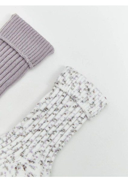 Lcw Desenli Kadın Soket Çorap 2'li (W5) modelleri
