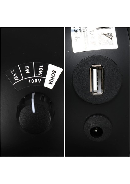 Magicvoice Mv-13 7.5 cm 20 Watt Komütatörlü Hat Trafolu Sütun Sarkık Hoparlör 2'li Okul Cami Konferans Salonu Hoparlörü fırsatları