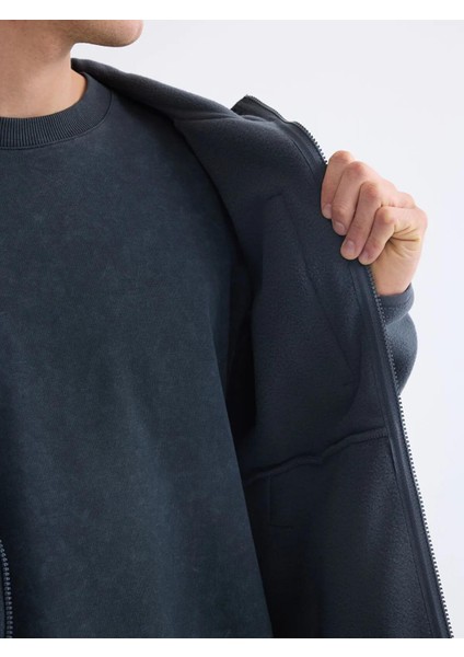 Xsıde Kapüşonlu Polar Erkek Fermuarlı Sweatshirt (W5) modelleri