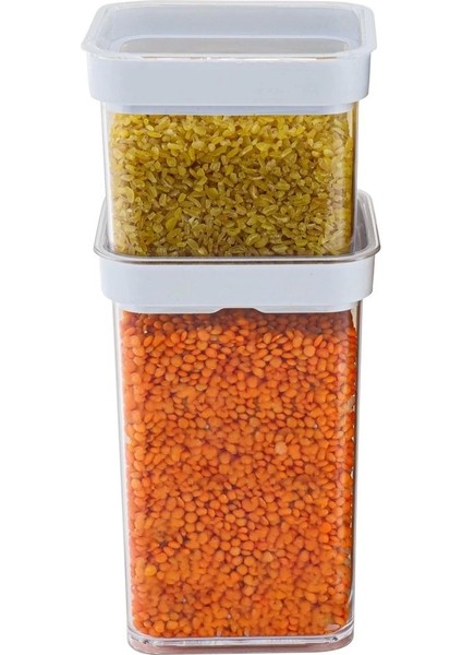 Vakumlu Kare Saklama Kabı - 1 Litre indirimleri