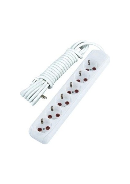 3 Mt. Kablolu 6 Lı Topraklı Grup Priz fiyatları