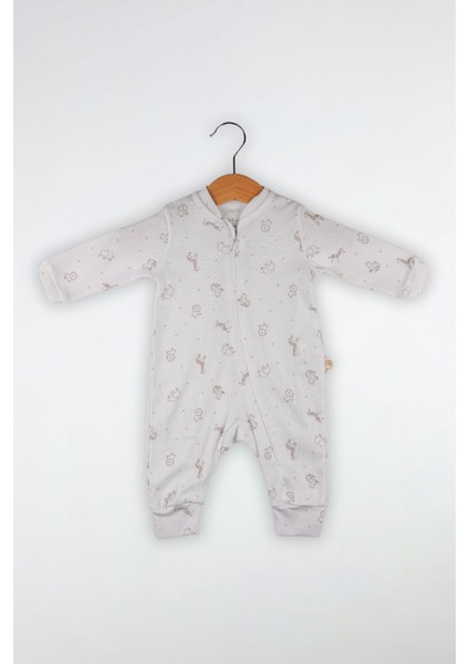 Sevimli Hayvanlar Desenli Unisex Tulum