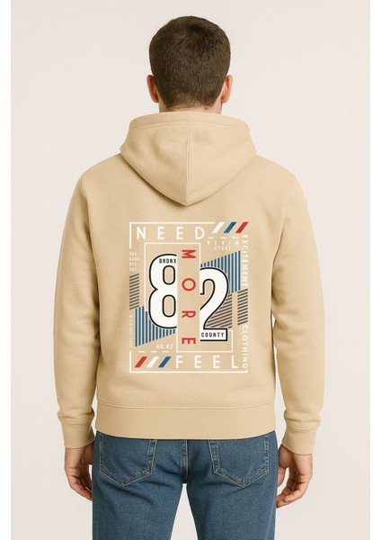 Need More Feel 82 Bronx Baskılı Oversize Hoodie – Unisex Kapüşonlu Sweatshirt