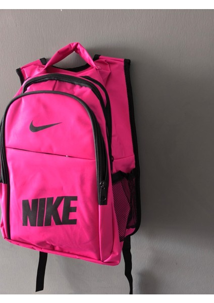Nike Baskılı Sırt Çantası - Okul Çantası (Siyah-Yeşil-Pembe) fiyatları