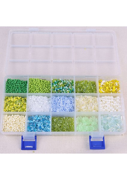 Yeşil Tonları Boncuklu Çanta Yapım Seti 16 Farklı Model Boncuk ve Tüm Malzemeler