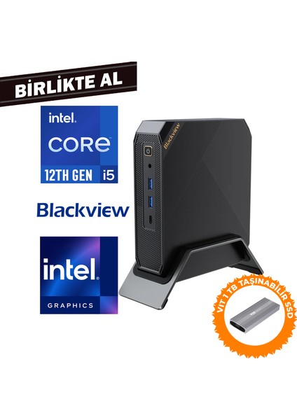 MP200 I5-12450H 32GB 1tb SSD Windows 11 Pro Mini Pc + Vıt 1 Tb SSD MP200161I5 022