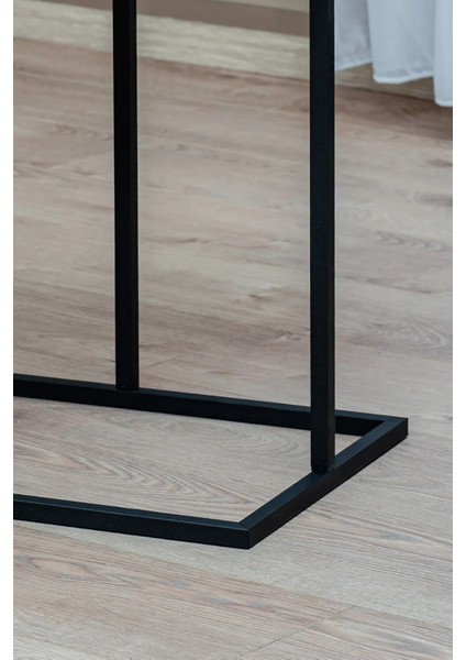 Modern Koltuk Yanı C Sehpa – Metal Gövdeli, Su Geçirmez Ahşap Raflı Laptop & Kahve Masası indirimleri