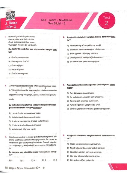 Avangart Tyt Dil Bilgisi Soru Bankası - 240 Sayfa - Yks Sınava Hazırlık fiyatları