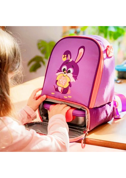Picnik Miniz Tavşan Figürlü Termoslu Beslenme Çantası + Matara modelleri