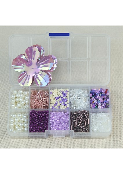 Mor Tonları Boncuklu Çanta Yapım Seti 11 Farklı Model Boncuk ve Tüm Malzemeler fiyatları