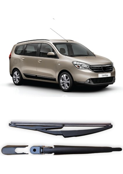 Dacia Lodgy 2012-2022 Arka Cam Silecek Kolu ve Süpürgesi Takım 287815304R