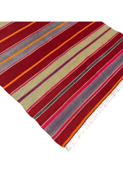 El Dokuma Sıfır Cecim Kilimi 64X105 Kırmızı Yün Kilim fiyatları