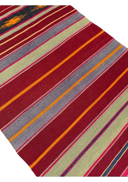 El Dokuma Sıfır Cecim Kilimi 64X105 Kırmızı Yün Kilim fırsatları