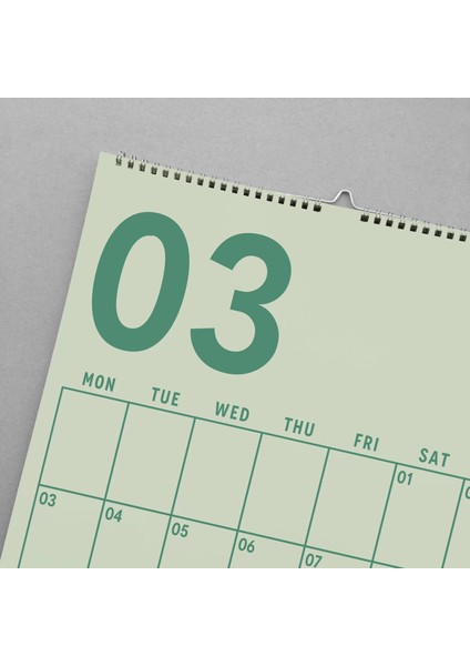 2026 Duvar Takvimi, 33X48 Cm, A4, Spiralli Takvim, Aylık Planlayıcı Takvim, Boho Renkler fırsatları