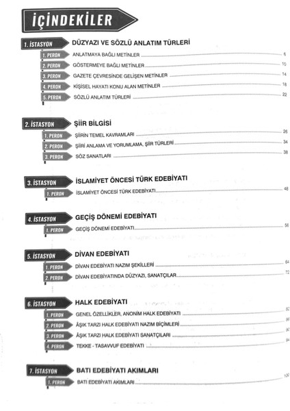 Istasyon Ayt Edebiyat Soru Bankası – 240 Sayfa fiyatları
