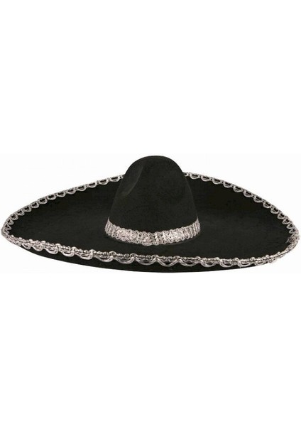 Sombrero Meksika Şapkası Gümüş Şeritli Yetişkin Boy fiyatları