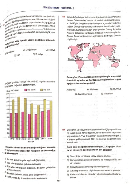 Istasyon Ayt Coğrafya - Soru Bankası - 208 Sayfa - Yks Sınava Hazırlık modelleri