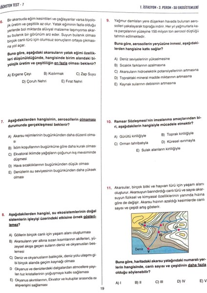 Istasyon Ayt Coğrafya - Soru Bankası - 208 Sayfa - Yks Sınava Hazırlık indirimleri