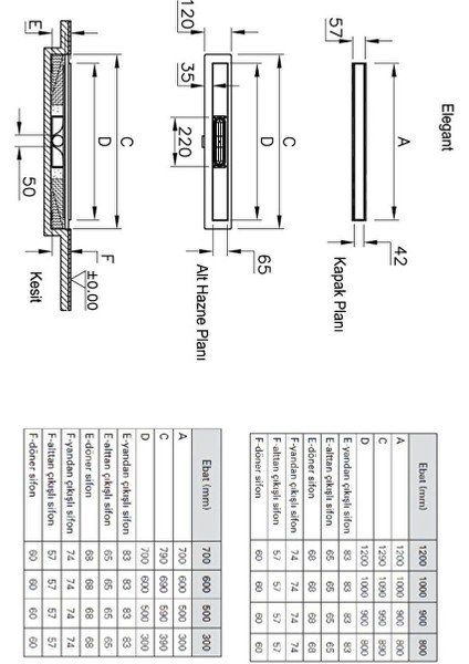 DK100 59980223000 050 Elegant P.altın Yandan S H:60 fiyatları