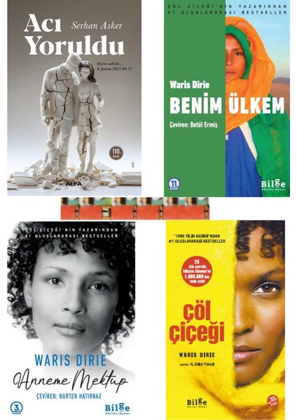 Acı Yoruldu, Anneme Mektup,benim Ülkem, Çöl Çiçeği, (4kitap)