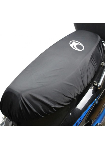 Kymco Super Uyumlu Sele Kılıfı Siyah Sele Örtüsü Su Geçrimez Logolu Sele Kılıfı