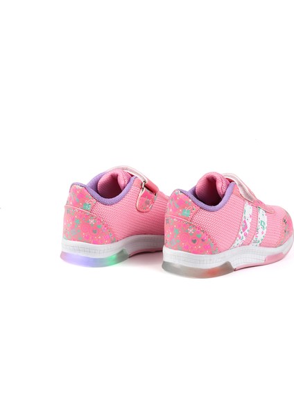 Kız Bebe Pembe Desenli Işıklı Cırtlı Sneaker Günlük Spor Ayakkabı fiyatları