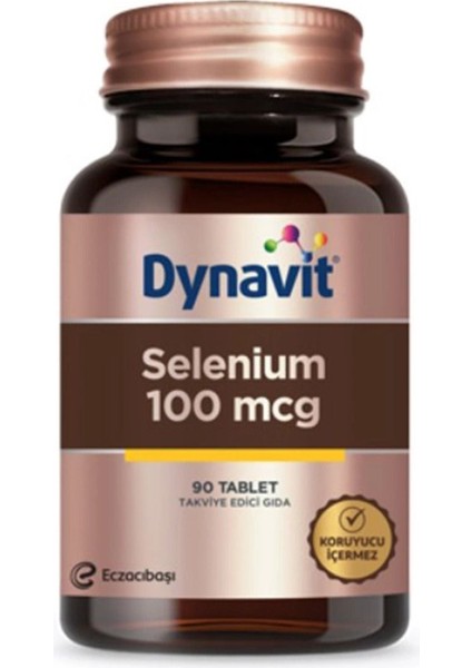 Selenium 100 Mcg Takviye Edici Gıda 90 Tablet